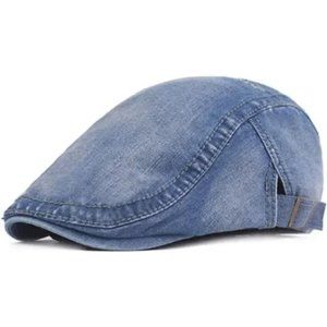 New Unisex Denim Newsboy Hats Hat-denim Blue